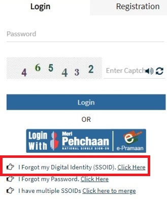 Forgot SSO ID Recover Online